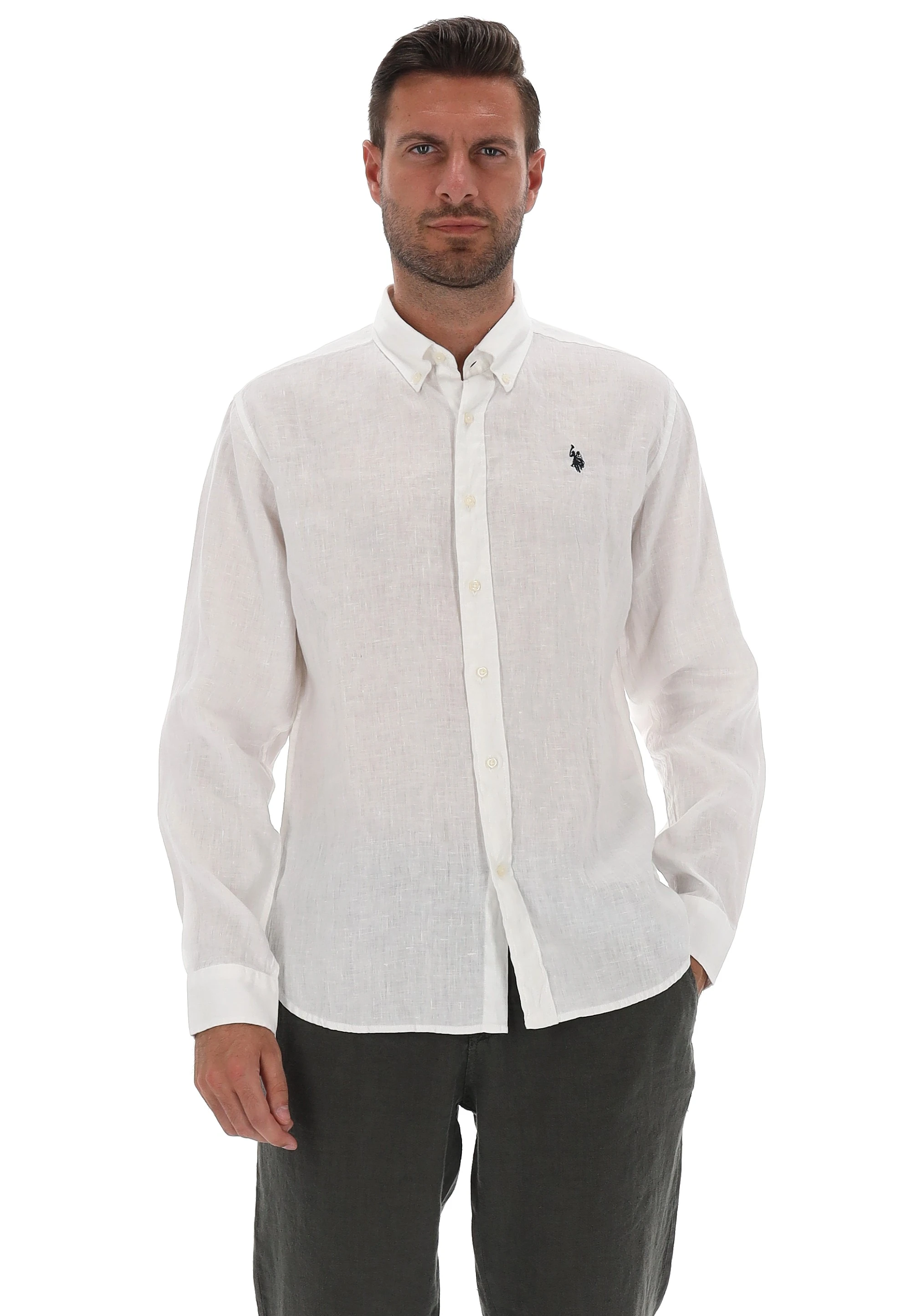 Camicia in lino U.S. Polo Assn.